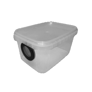 Pojemnik plastikowy z wentylacją – Braplast - Terrarium  – Ptasznik naziemny – Skorpion – niski 425ml 9x 12x 7 cm